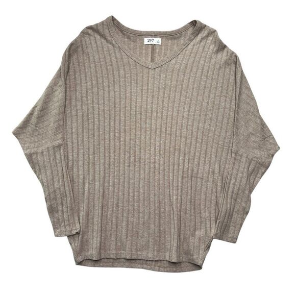 Maurices Dakota Top Women's 24/7 V Neck Comfort Casaul Long Sleeve Dolman Shirt - Picture 2 of 15